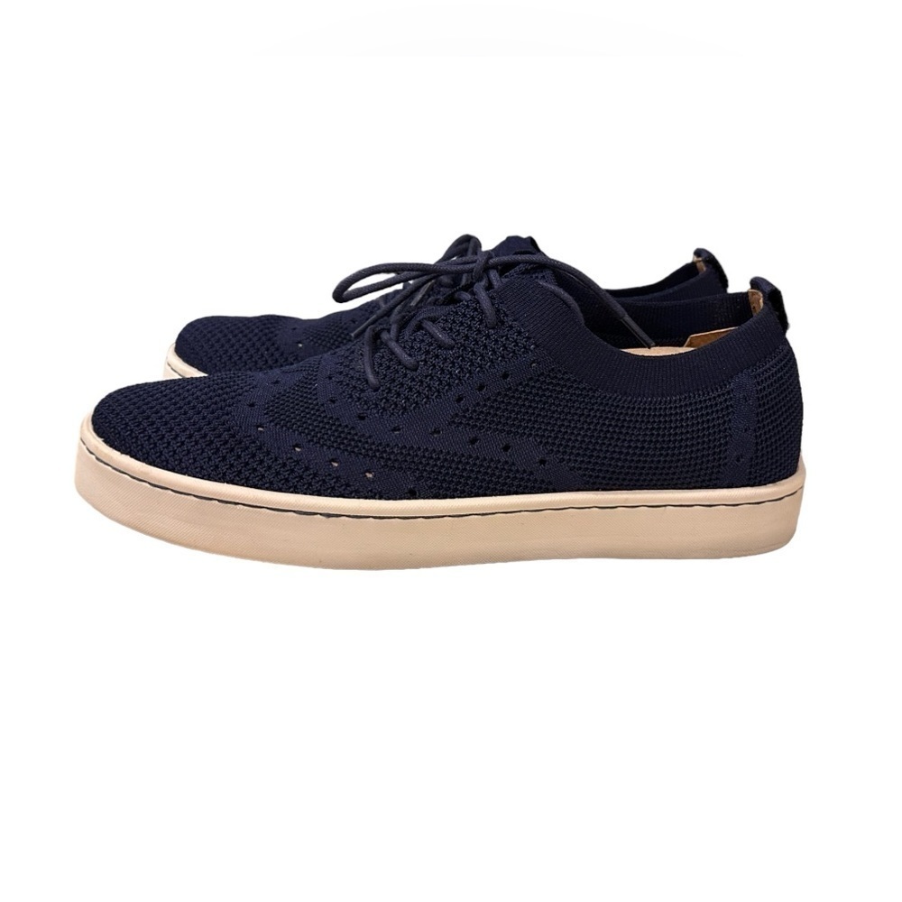 Born Men’s Bearse Brogue Wingtip with Sporty Navy Knit Lace Up Shoe Sz 9.5M - Picture 3 of 12